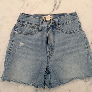 Madewell Light Blue Denim Cutoff Shorts